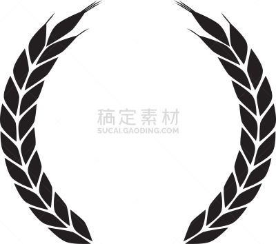 叶子,装饰品,花环,圆形,白色,黑色,华丽的,自然,图像,矢量