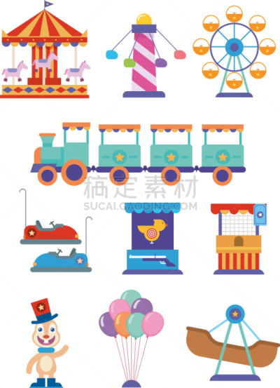 游乐园,分离着色,杯垫,家庭,幻想,票,休闲,收集,度假