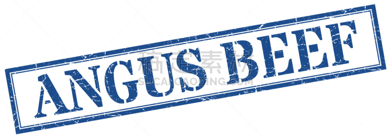 橡皮章,阿伯丁安格斯牛,标志,牛肉,正方形,分离着色,忠告,条纹,白色背景,图像