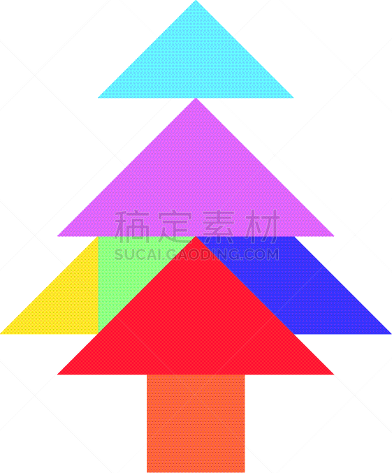 松树,彩色图片,圣诞树,谜题游戏,商务,数字7,部分,几何形状,技能,拼图