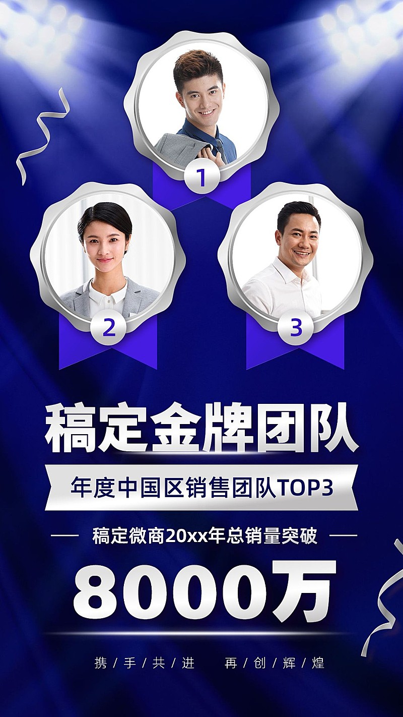 年末表彰年会团队喜报排行榜