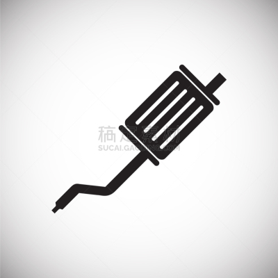 排气管,汽车,顺序,插画,白色背景,白色,噪声,时间,部分