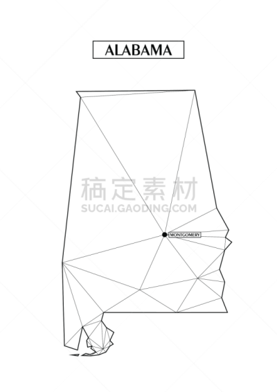 三角形,阿拉巴马州,蒙哥马立,墙,抽象,形状,大写字母,联系