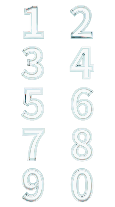 通3D数字艺术字组合元素素材