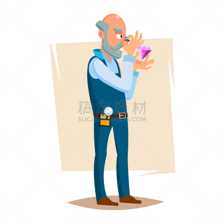 分离着色,男人,珠宝商,专门技术,评价者,黄金,一个物体,概念,华贵,手镯