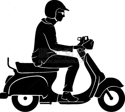 男人,小型摩托车,摩托车,旅途,车轮,背景分离,安全帽,简单,交通方式,休闲活动