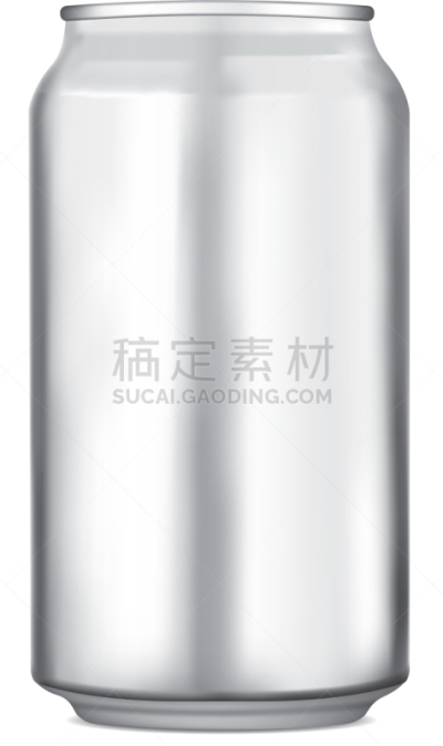 铝的,罐子,分离着色,白色,饮料,闪亮的,金属,清新,模板,可乐
