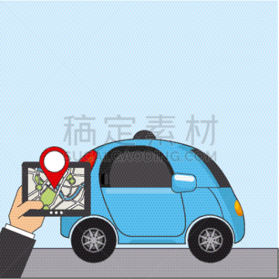 汽车设计师,安全的,汽车,技术,传感器,失控车辆,矢量,自立,协助,运输
