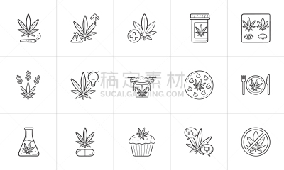 乱画,轮廓,图标集,动物手,商务,健康保健,四轴飞行器,绘制