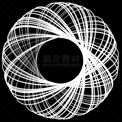 圆形,缠结,抽象,螺线,多样,图像特效,漩涡形,极简构图,白色,转