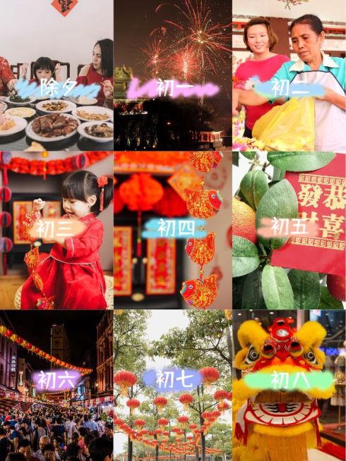 春节祝福春节晒照新年祝福拼图晒照预览效果