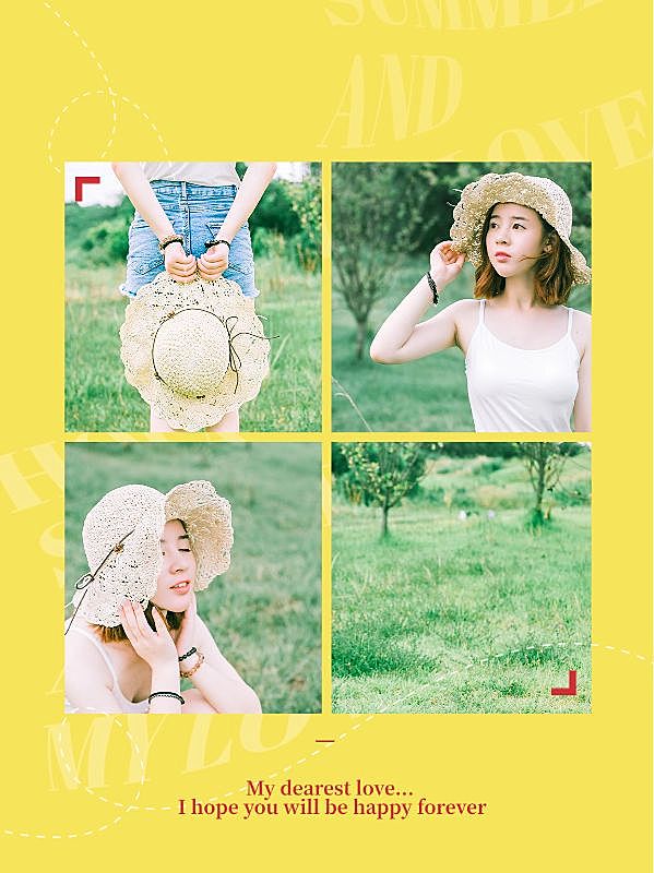 创意图框拼图晒图晒照小红书配图