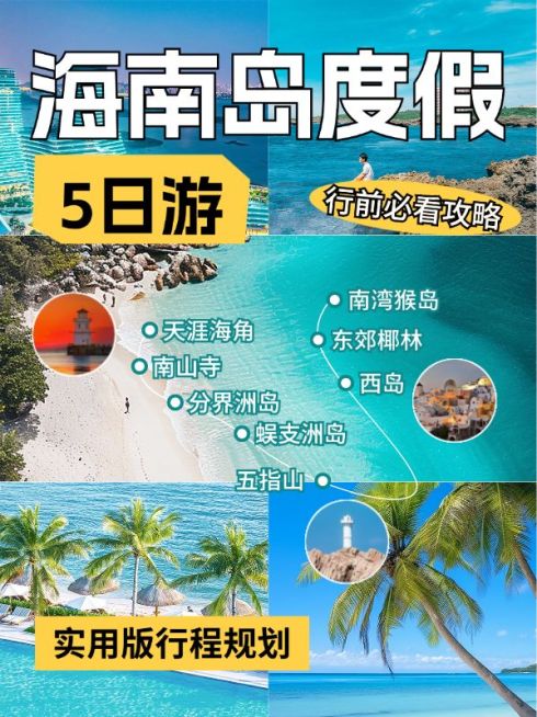 旅游攻略拼图宫格花字路线图小红书封面aigc预览效果