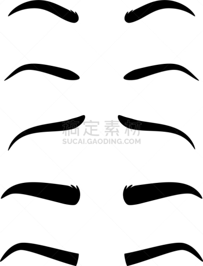 眉毛,时装模特,分离着色,人,图像,女人,自然美,矢量,布置,收集