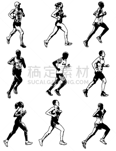 马拉松赛跑,人,短跑,男人,十项运动,现代五项运动,通道地毯,休闲