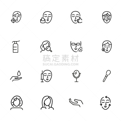 图标集,美,成一排,注射器,健康保健,背景分离,面具,医疗流程,环境,天气