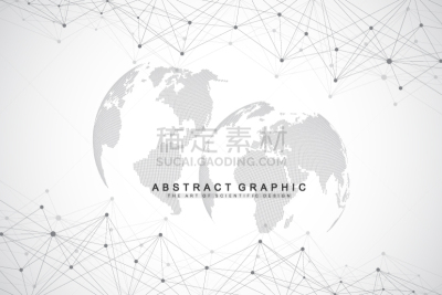 复杂性,抽象,插画,大数据,地球形,深的,数据,主机,复杂,联系