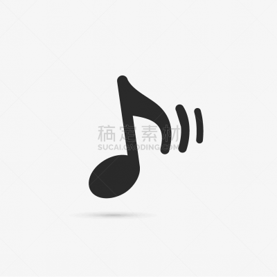 音符,计算机图标,背景分离,制片人,简单,现代,圆形,标签,白色背景,高雅
