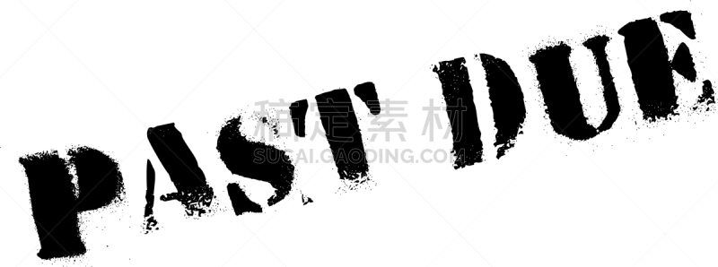 橡皮章,分离着色,白色,最终期限,商务,债务,红色,过去,过期,震惊
