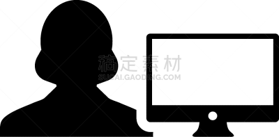 计算机,顾客,人,计算机图标,女性,商务,外包,工程师,技术,女人