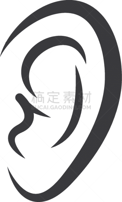 人,人的耳朵,计算机图标,健康保健,嘴唇,矢量,标志,科学,使用感官,看