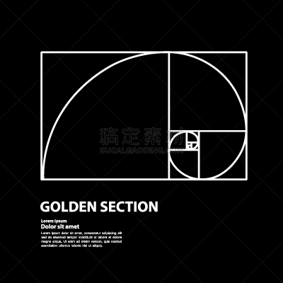 绘画插图,黄金分割,矢量,创造力,螺线,部分,几何形状,比例,平衡,加利福尼亚