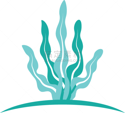 seaweed logo template icon
