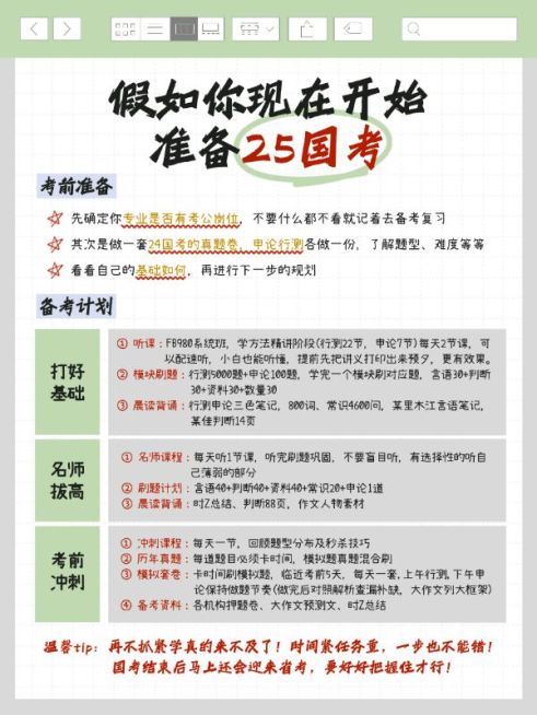 教育考公备考攻略小红书配图预览效果