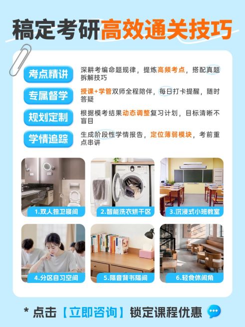 教育培训考研备考课程介绍拼图小红书配图预览效果