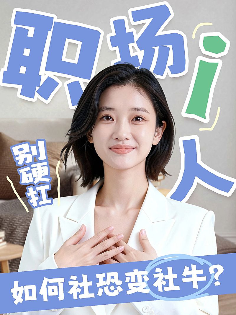 知识付费职场提升攻略分享人像小红书封面