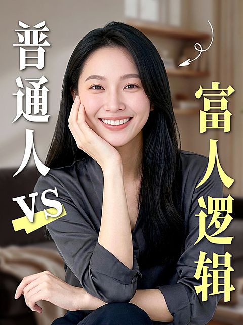 个人成长职场副业搞钱人像视频封面小红书封面