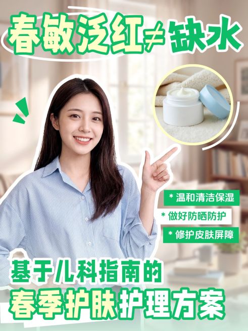 母婴亲子宝宝换季护肤指南人像小红书封面预览效果