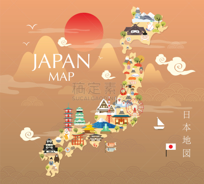 日本,平坦的,可爱的,华丽的,自然美,建筑,旅行,旅游,度假
