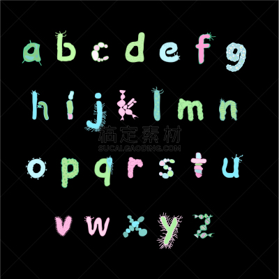 生物学,字体,微生物学,单词,显微镜,字母,噬菌体,动物,钢笔画