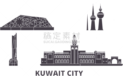 城市天际线,科威特,科威特市,公寓,国内著名景点,商务,黄昏,现代,旅行,布置