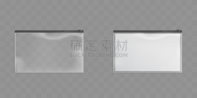 透明,矢量,拉链,黑色,商务,夹链袋,空的,背景分离,塑胶,文件