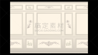 白灰泥,墙,木板画,室内,形状,式样,华丽的,图像,塑造,设计