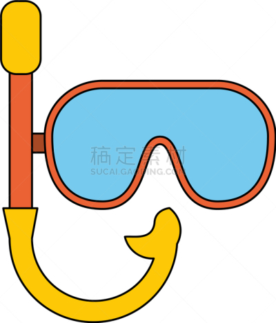 潜水镜,图标,分离着色,塑胶,图像,海洋,设备用品,矢量,休闲,度假