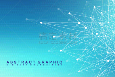 几何形状,分子,背景,插画,深的,健康保健,数据,主机,纳米技术,复杂