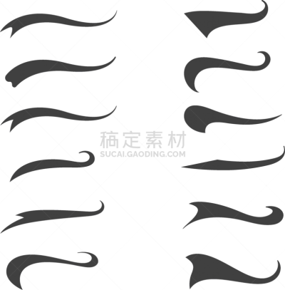 swash and swooshes tails design