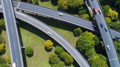 上海高速公路鸟瞰
