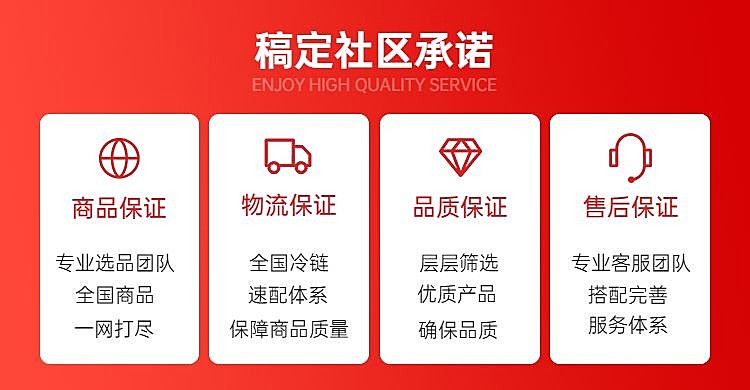 通用小程序社区团购平台承诺海报