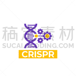 crispr,图标,分离着色,健康保健,生物化学,生物科技,技术,染色体,品牌名称,矢量