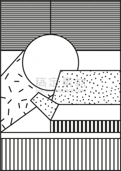 Neopolitan獒,直角,几何形状,图像,装饰物,矢量,式样,背景幕,复古,构图