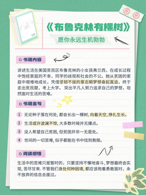 读书笔记知识科普小红书配图预览效果