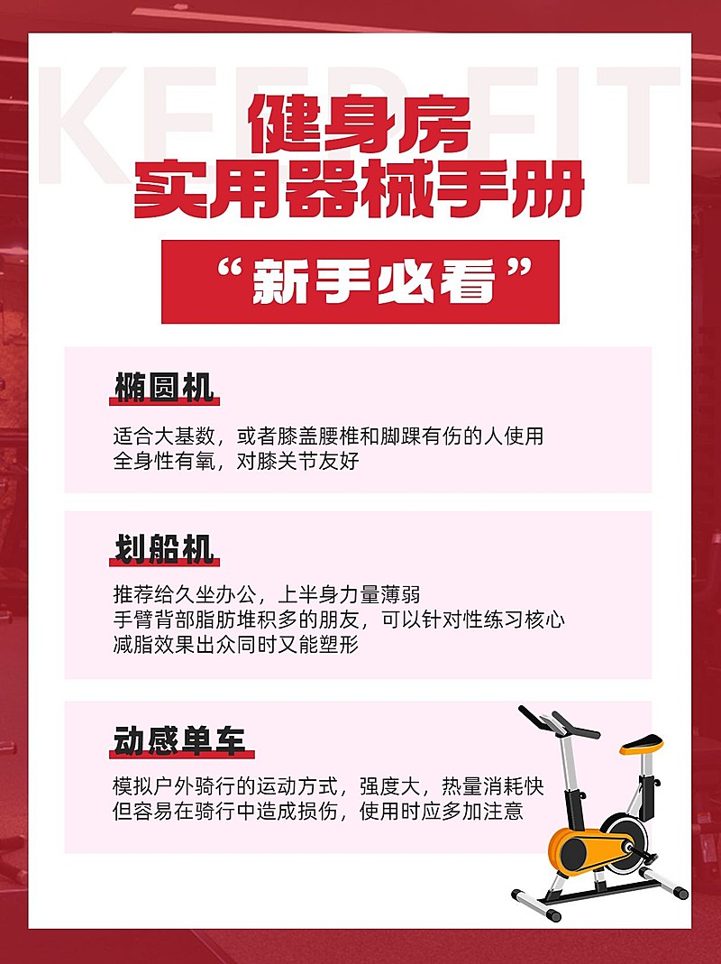 健身运动器械科普小红书配图