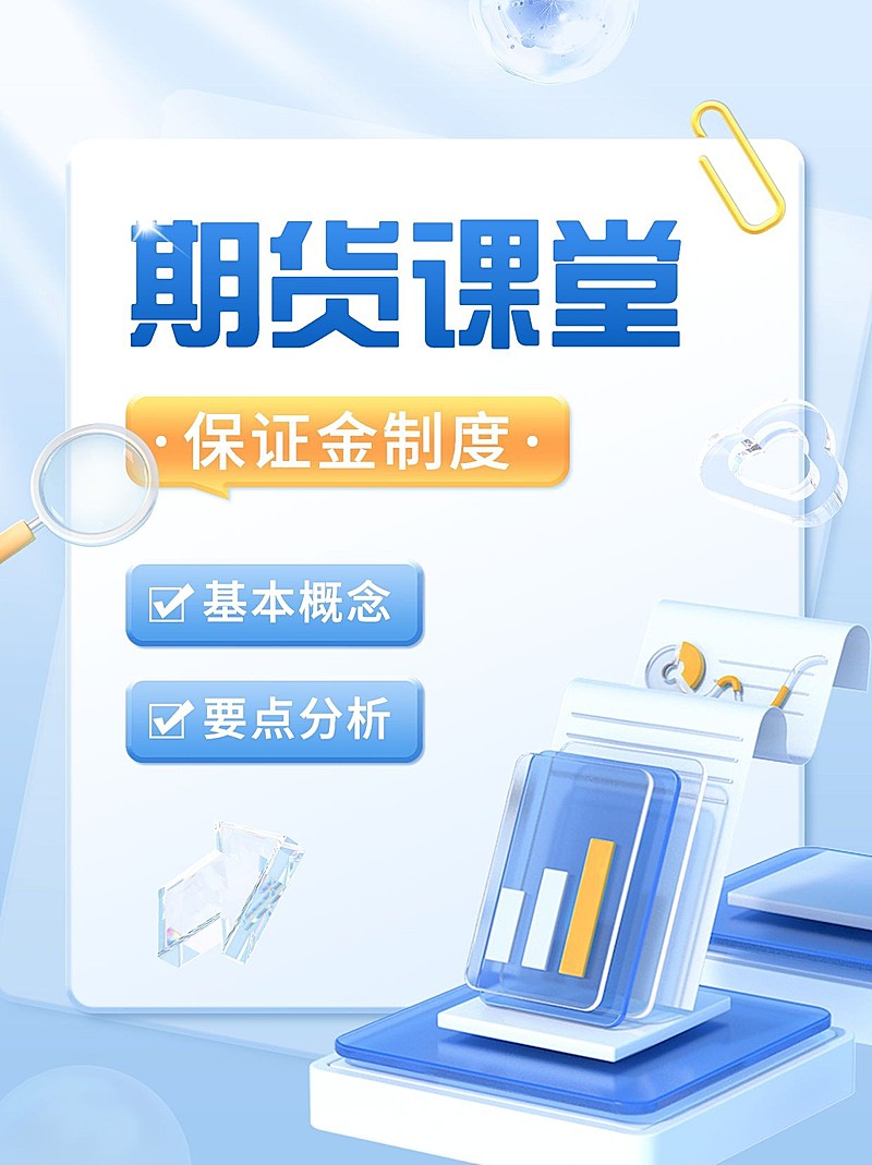 金融期货保证金制度知识科普3D小红书封面套装