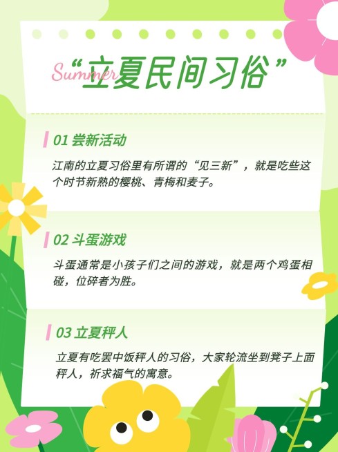 立夏节气科普小红书套装小红书配图预览效果