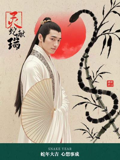 春节新年晒照小红书封面aigc
