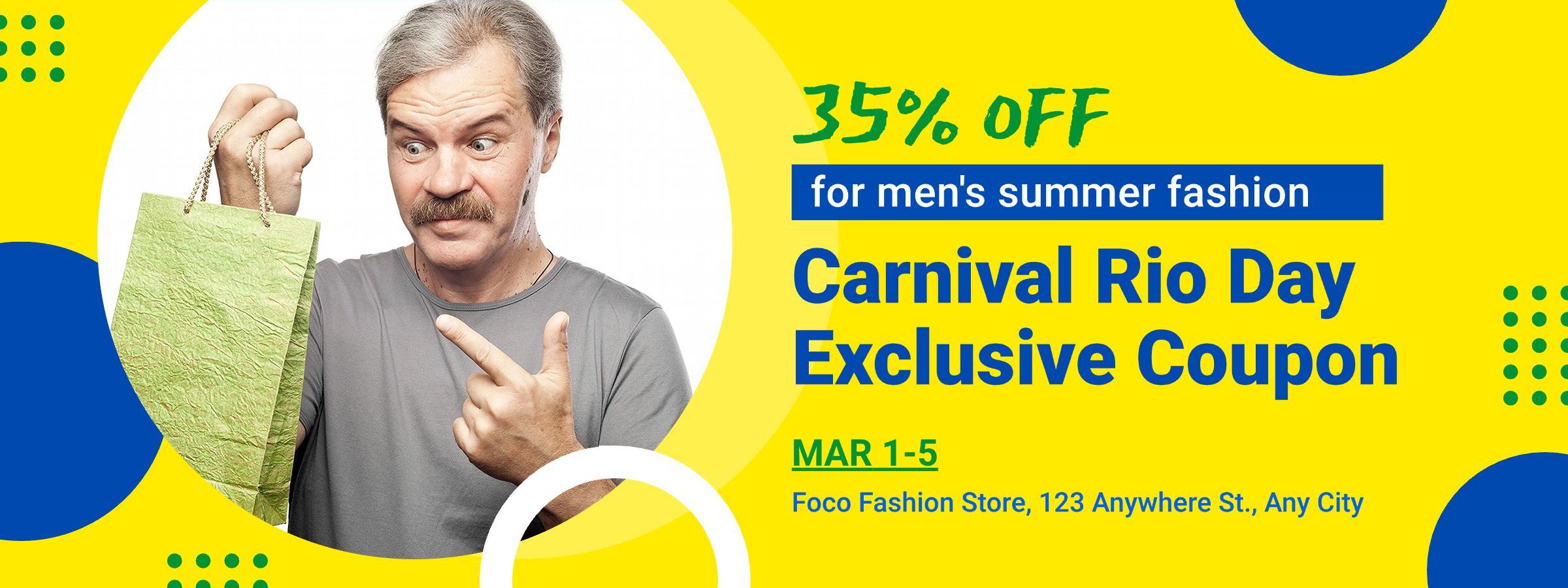 Brazil Independence Day Men's Summer Collection Discount Coupon